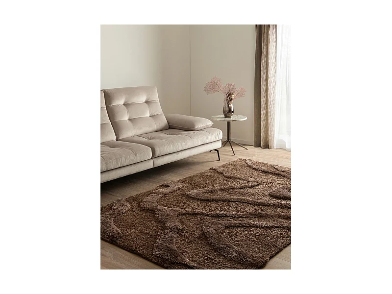 Hochflorteppich 240x305 Dunkelbraun Thun Arbor