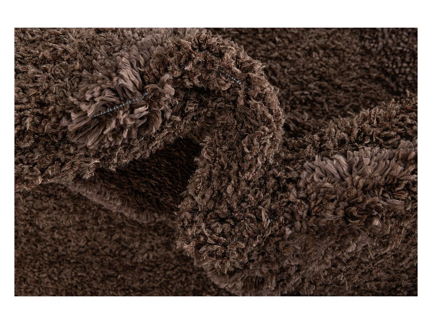 Tapis shaggy 240x305 marron foncé Thun Arbor