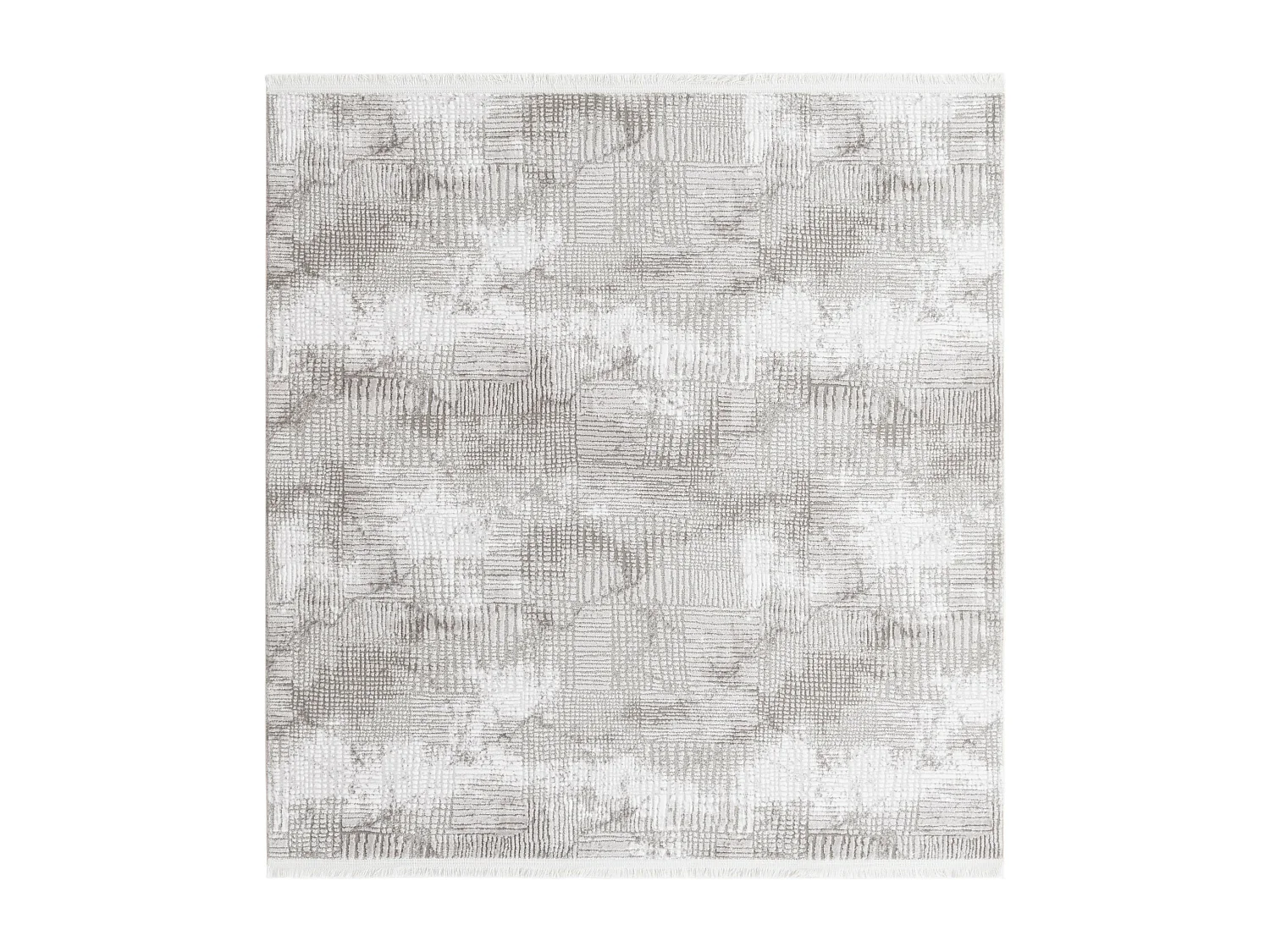 Teppich 160x160 Grau Davos Flawless