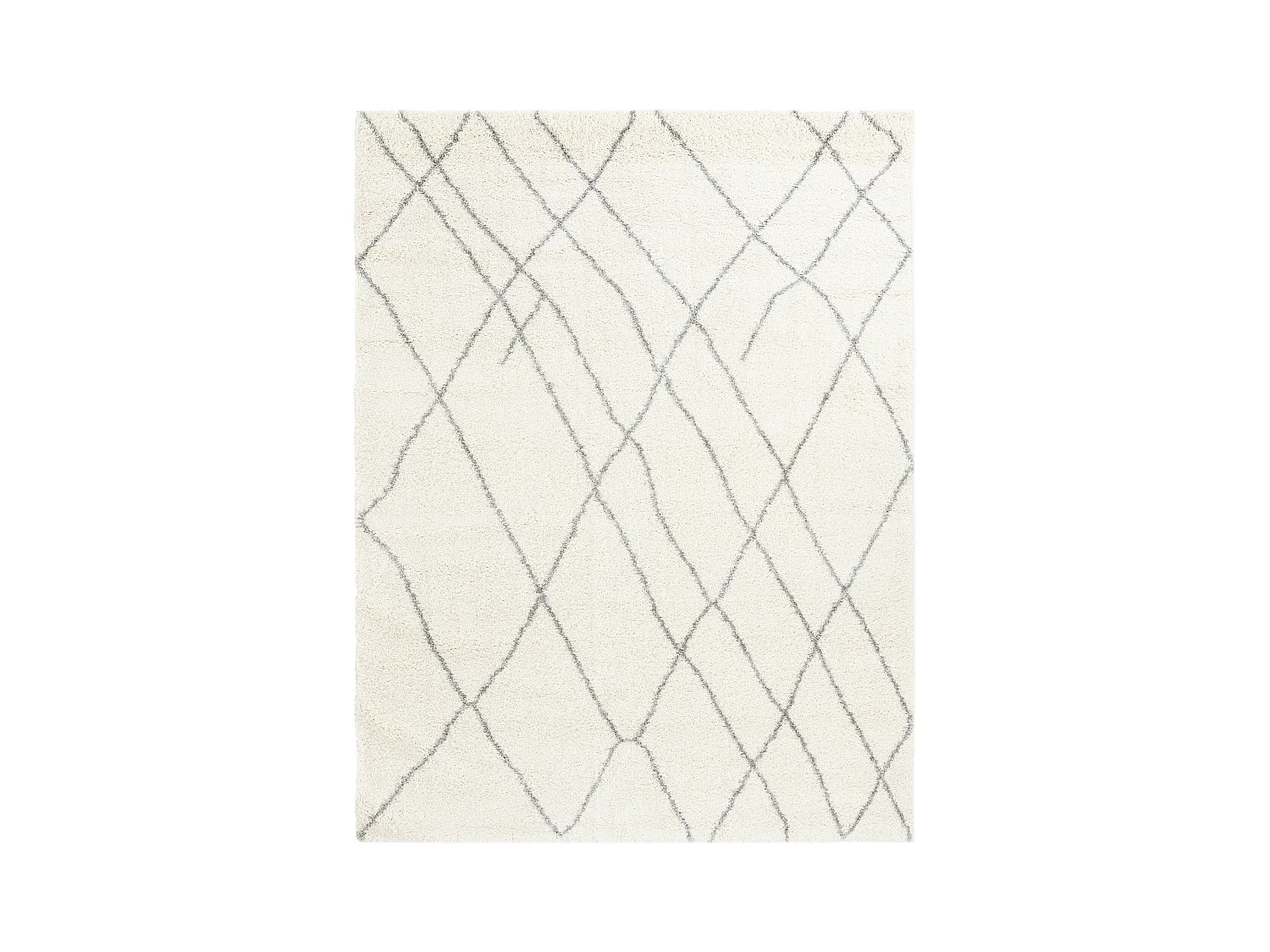 Hoogpolig tapijt 245x160 Crème wit Lachen Fence