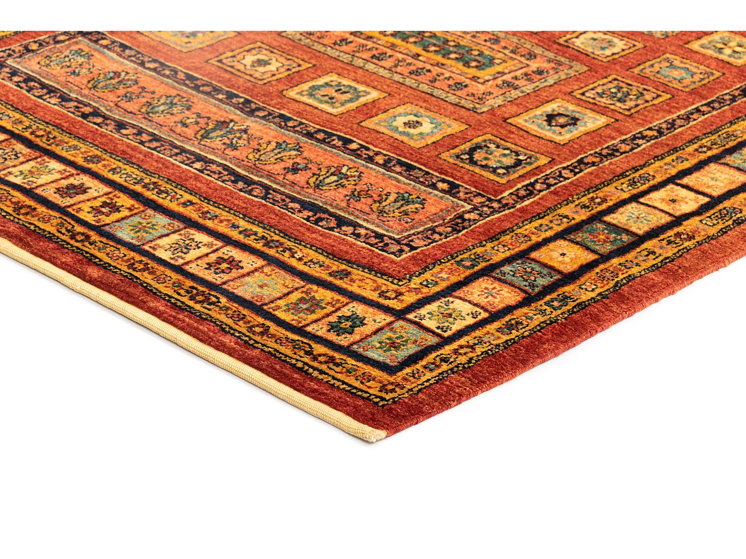 Tapis de laine 110x158 rouge Kashkuli