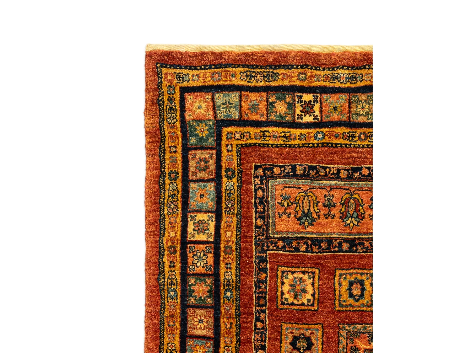 Tapis de laine 110x158 rouge Kashkuli