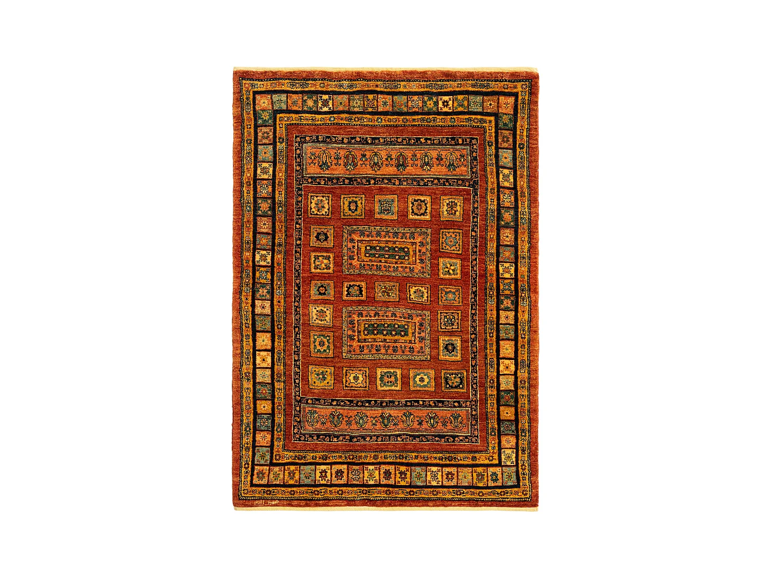 Tappeto in lana 110x158 rosso Kashkuli