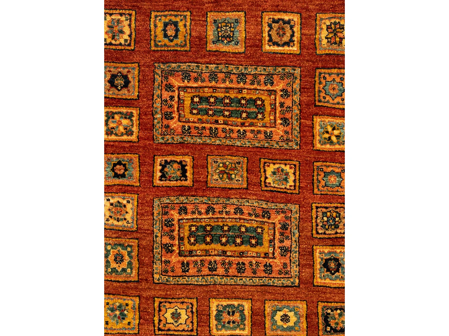 Tapis de laine 110x158 rouge Kashkuli