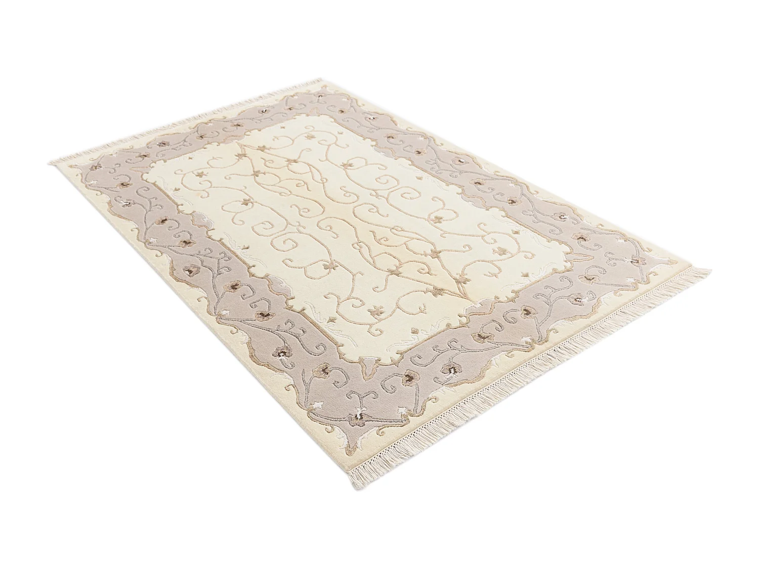 Wollteppich 122x183 Beige Darya