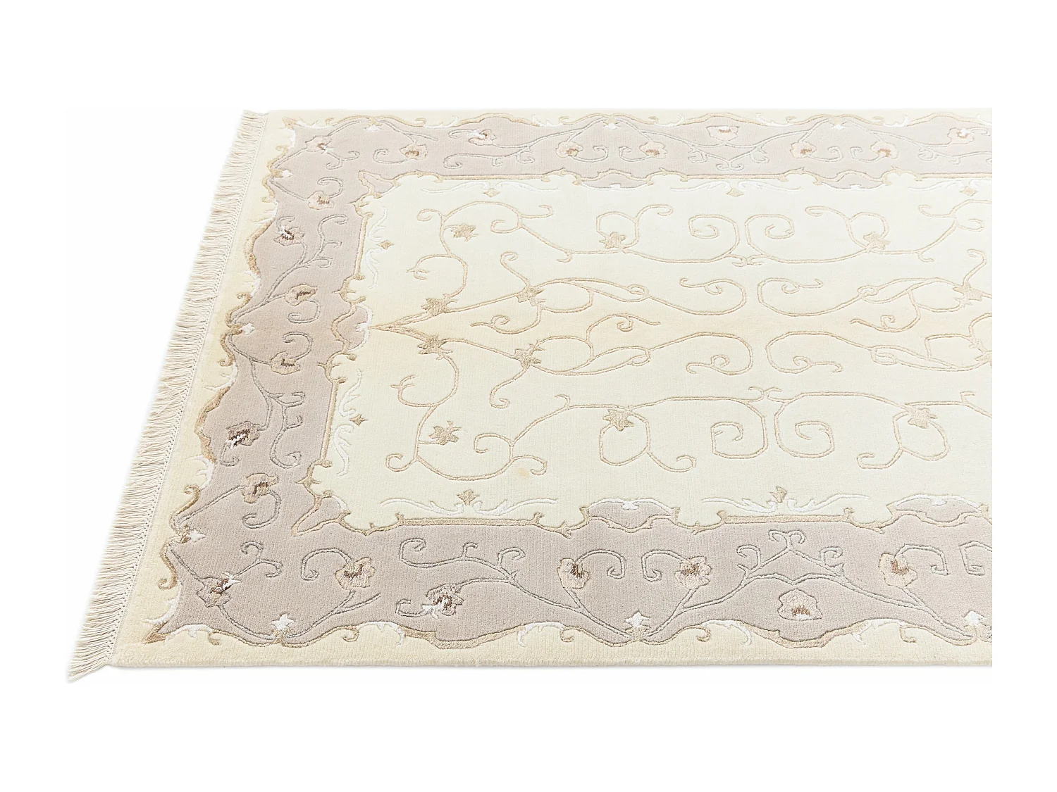 Wollteppich 122x183 Beige Darya