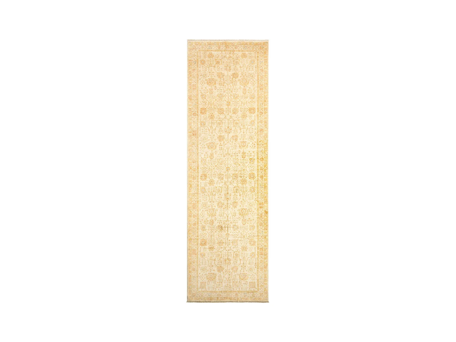 Tappeto per corridoio in lana 139x447 beige Kaizar