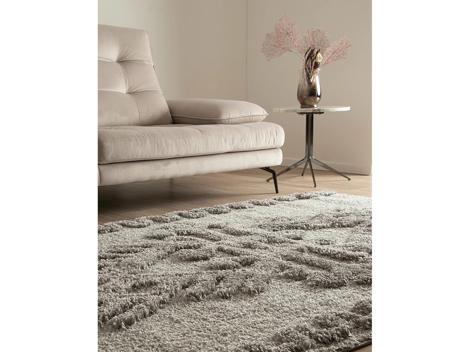 Hochflorteppich 240x305 Grau Thun Scutum