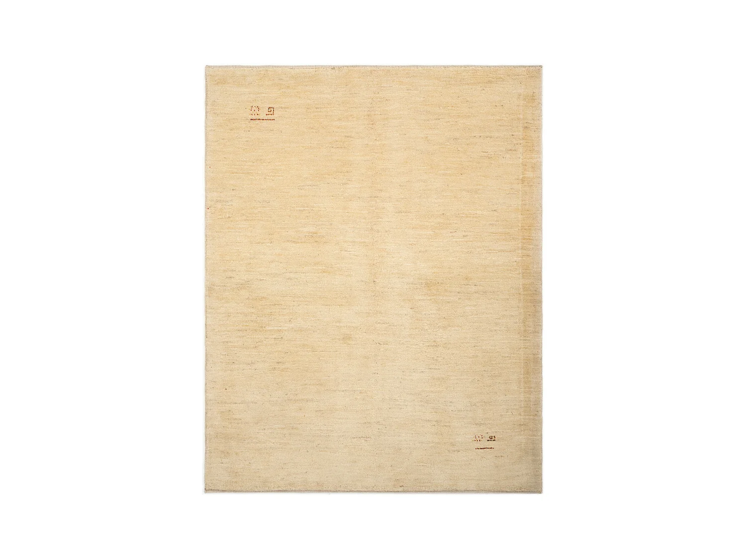 Tapis de laine 156x198 beige Gabbeh Shouli