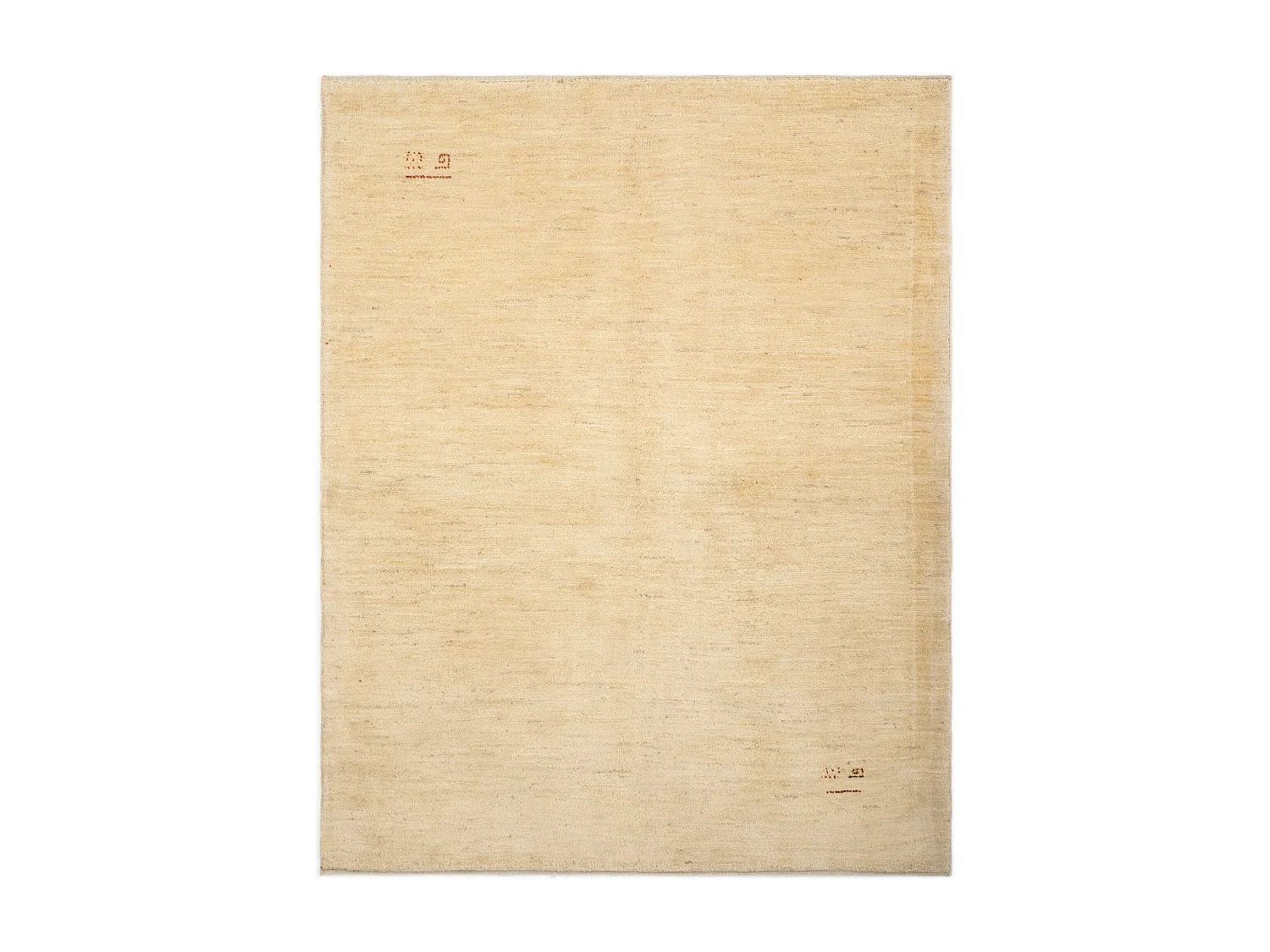 Tapis de laine 156x198 beige Gabbeh Shouli