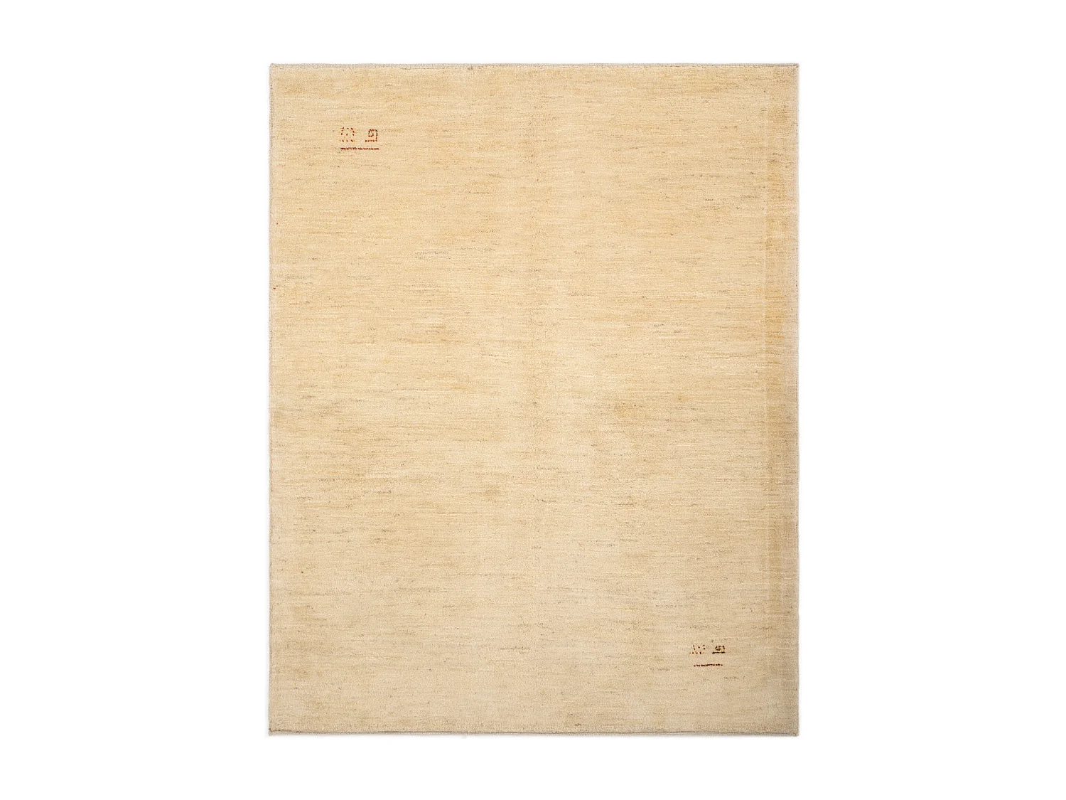 Tapis de laine 156x198 beige Gabbeh Shouli