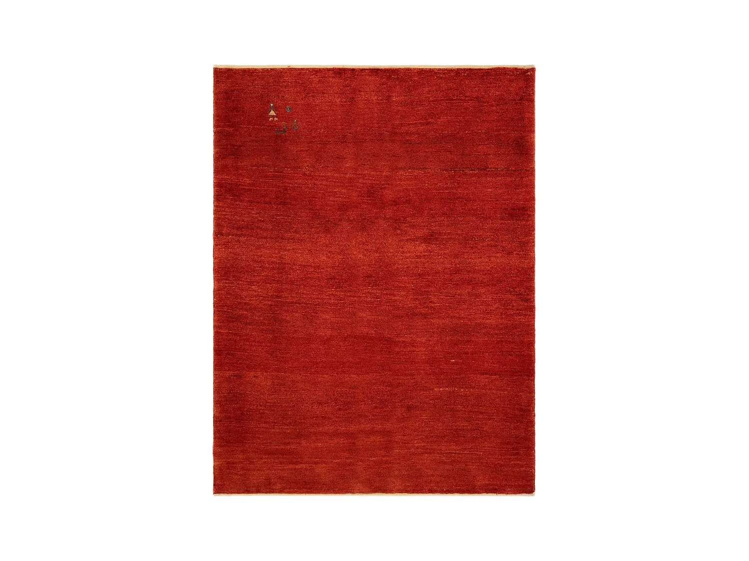 Tapis de laine 150x196 rouge Gabbeh Shouli