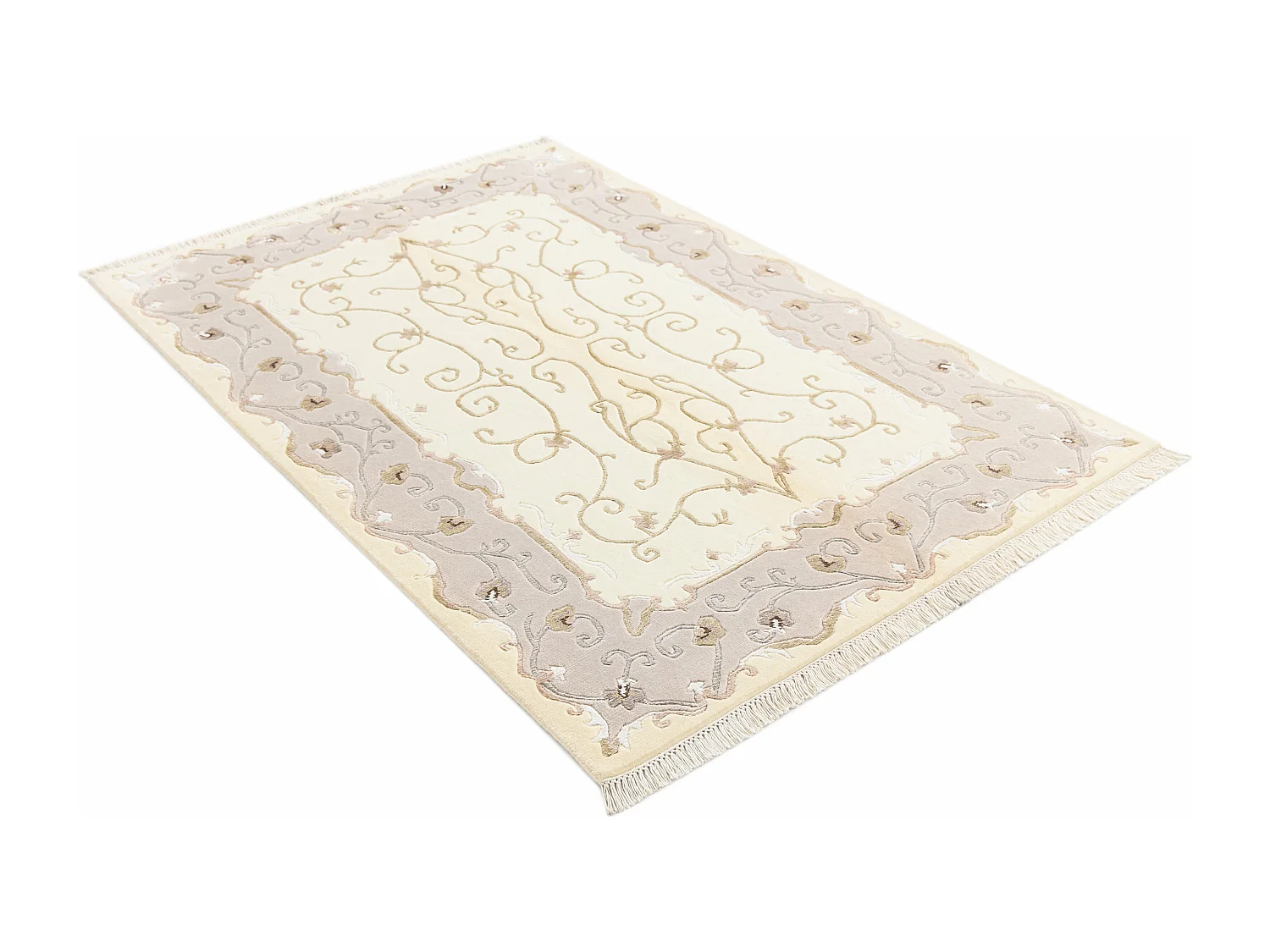 Wollteppich 127x185 Beige Darya