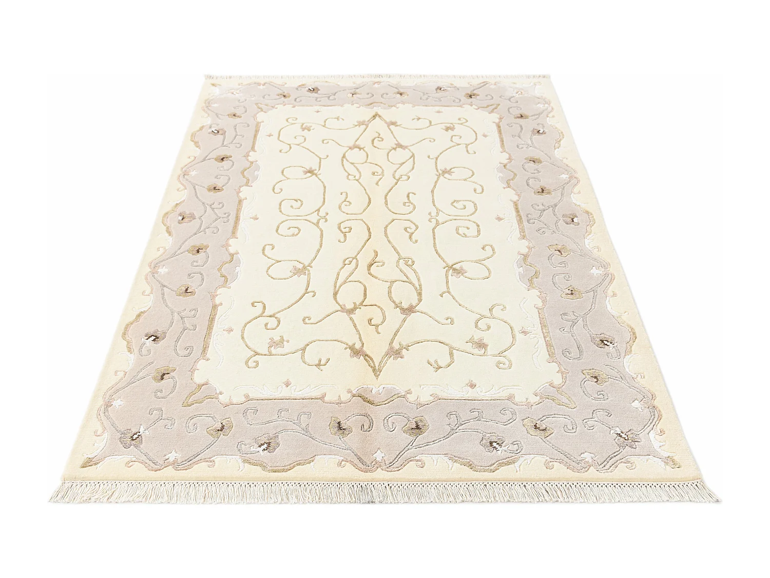Tapis de laine 127x185 beige Darya