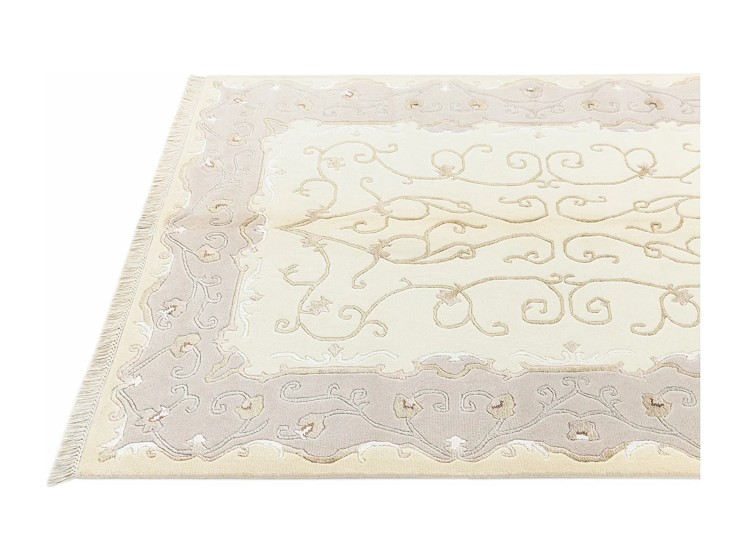 Tapis de laine 127x185 beige Darya
