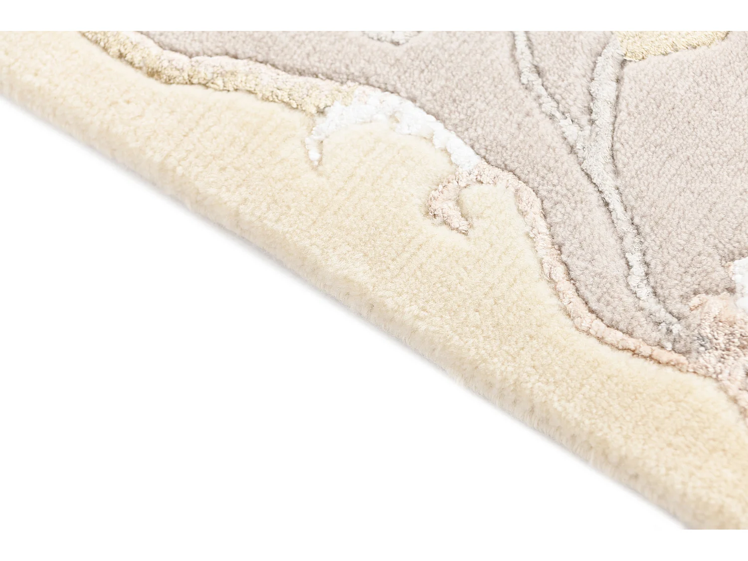 Tapis de laine 127x185 beige Darya