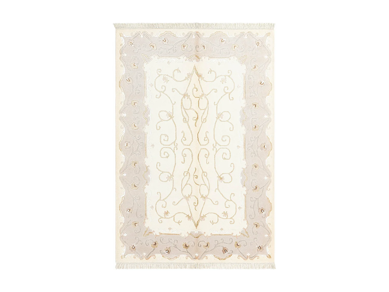 Tapis de laine 127x185 beige Darya