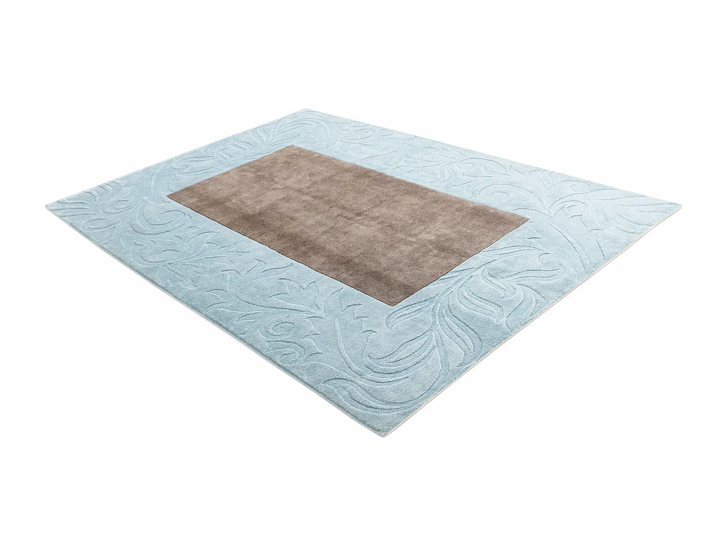Tapis de laine 175x274 Bleu Darya