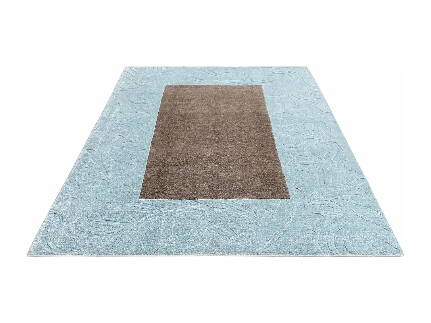 Tapis de laine 175x274 Bleu Darya