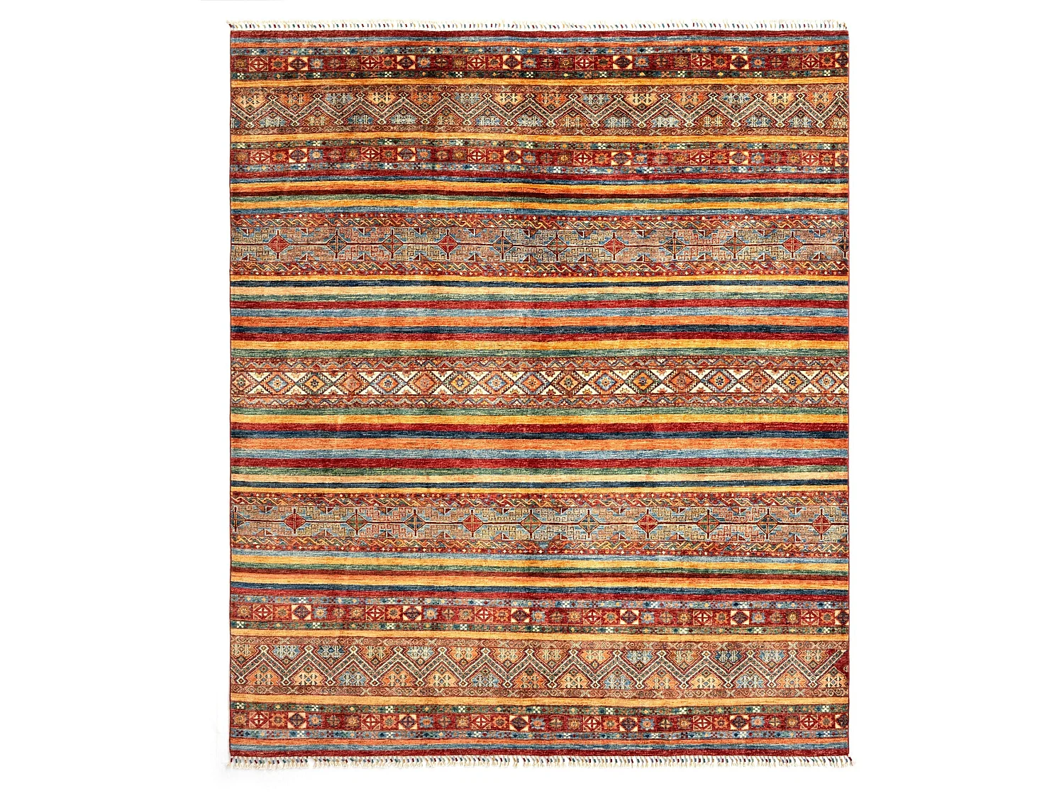 Tapis de laine 248x295 rouge Torkman