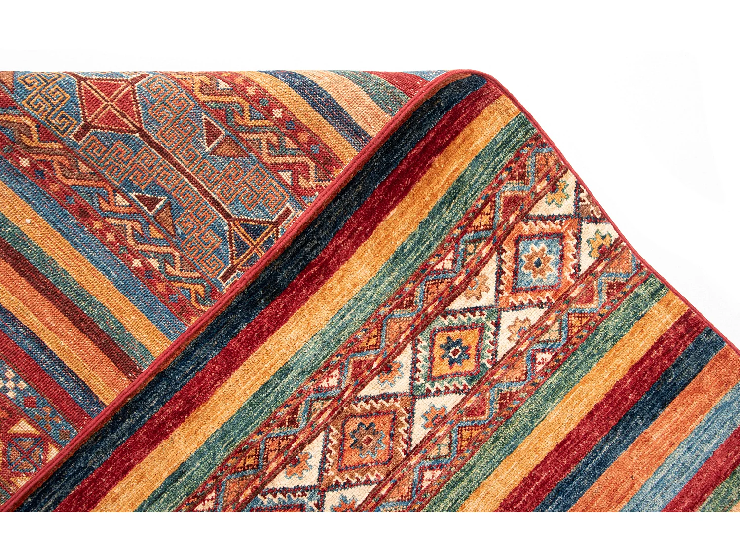 Tapis de laine 248x295 rouge Torkman