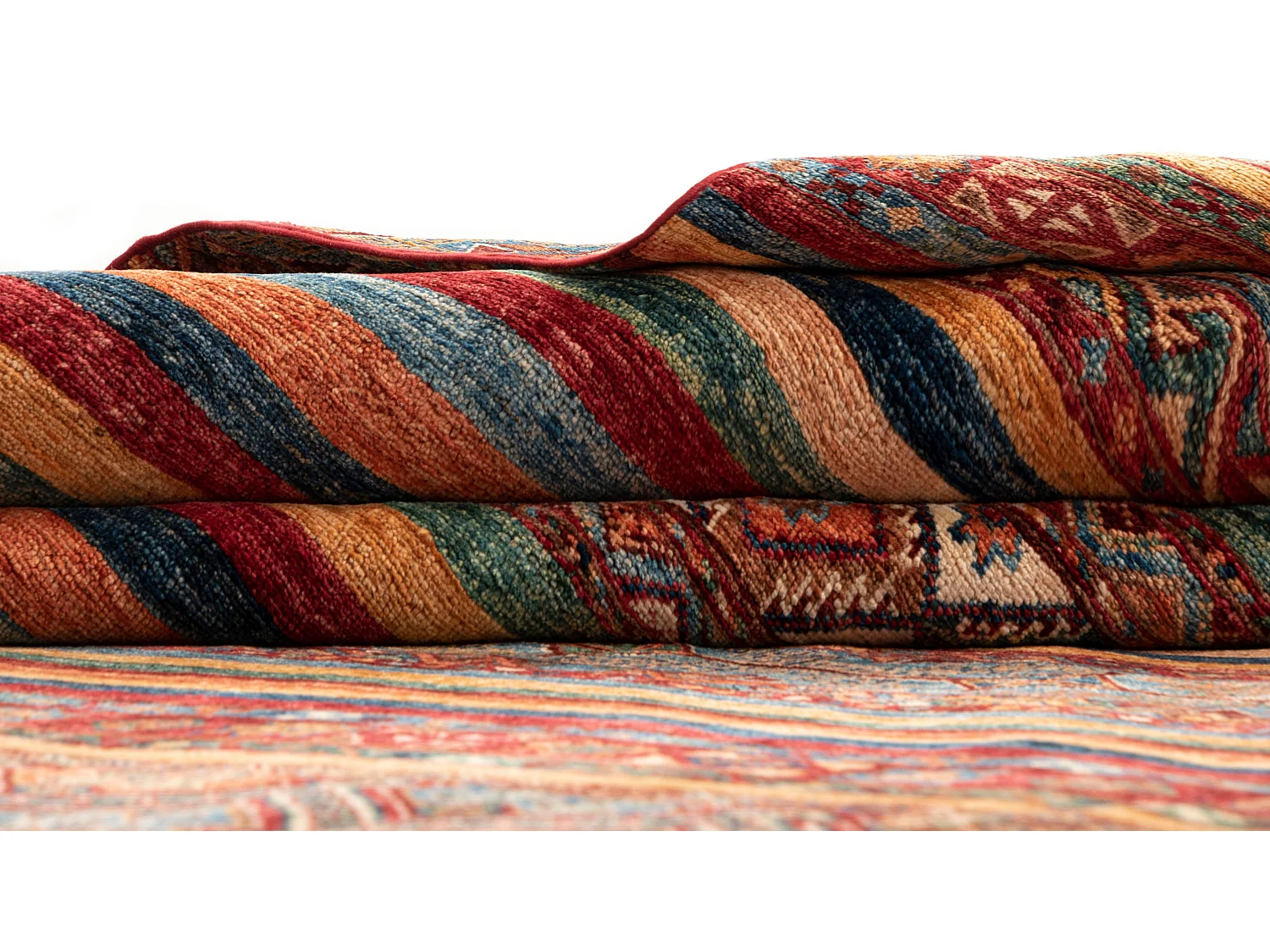 Tapis de laine 248x295 rouge Torkman