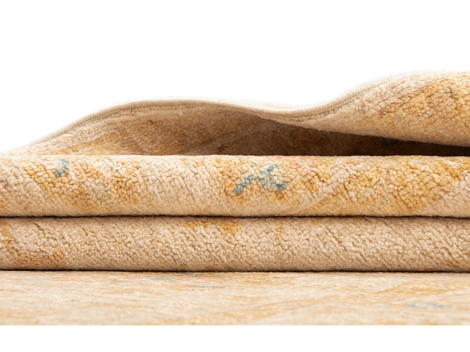 Tapis de couloir en laine 121x414 beige Kaizar