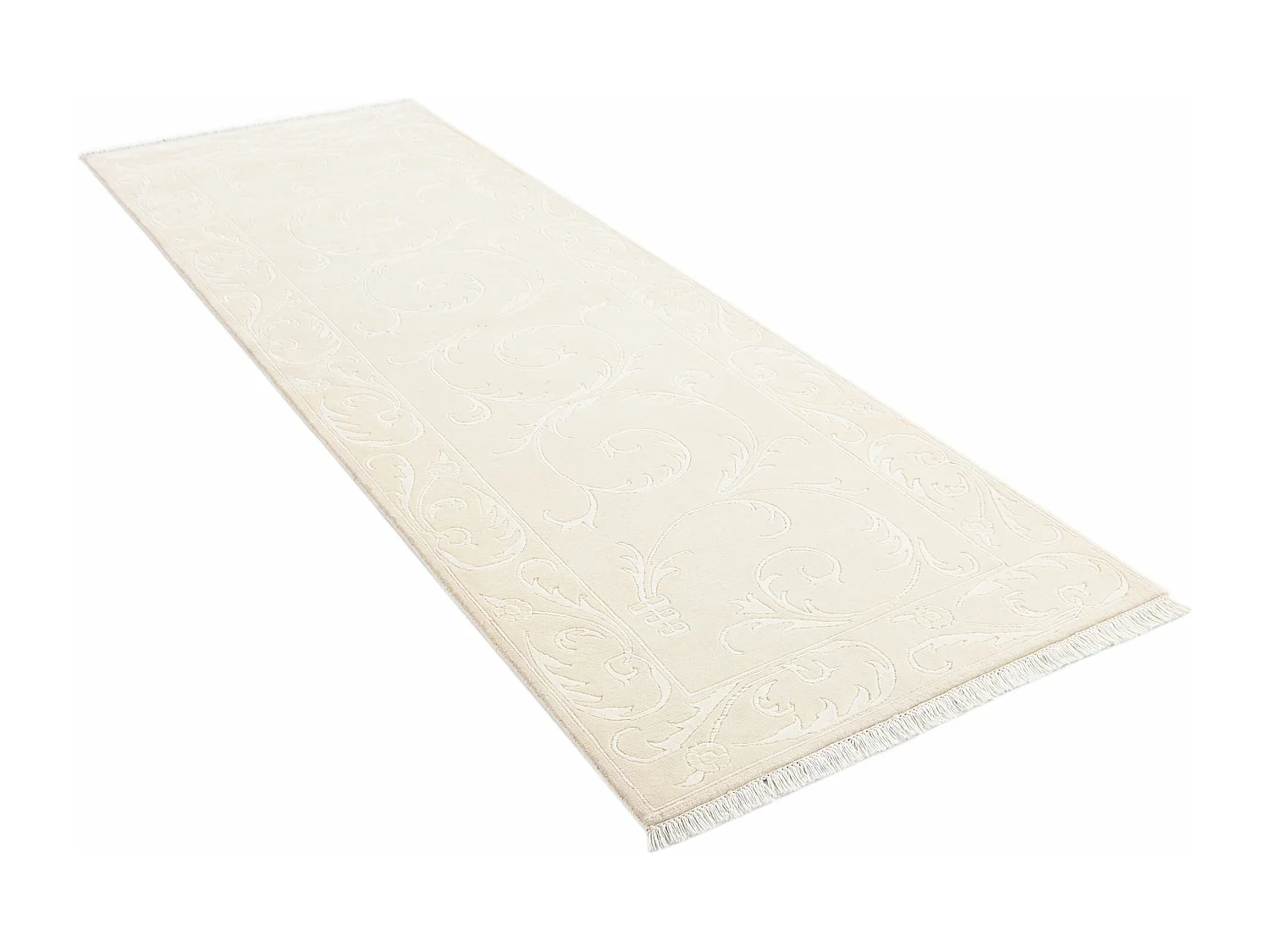 Tappeto per corridoio in lana 99x300 beige Darya