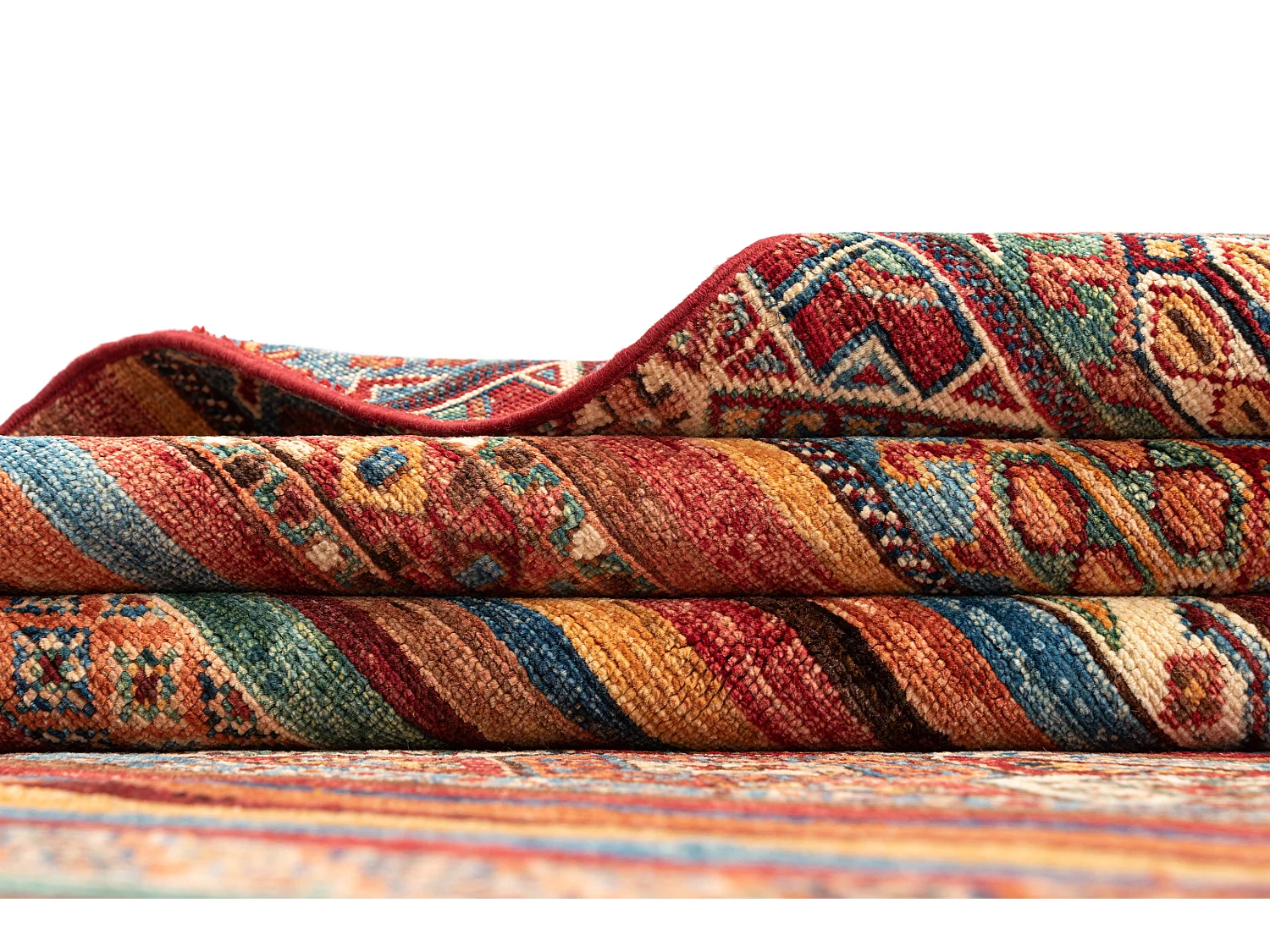 Tapis de laine 202x308 rouge Torkman