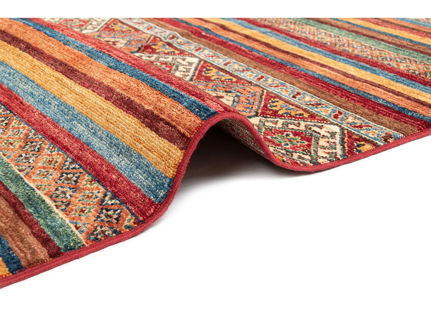 Tapis de laine 202x308 rouge Torkman