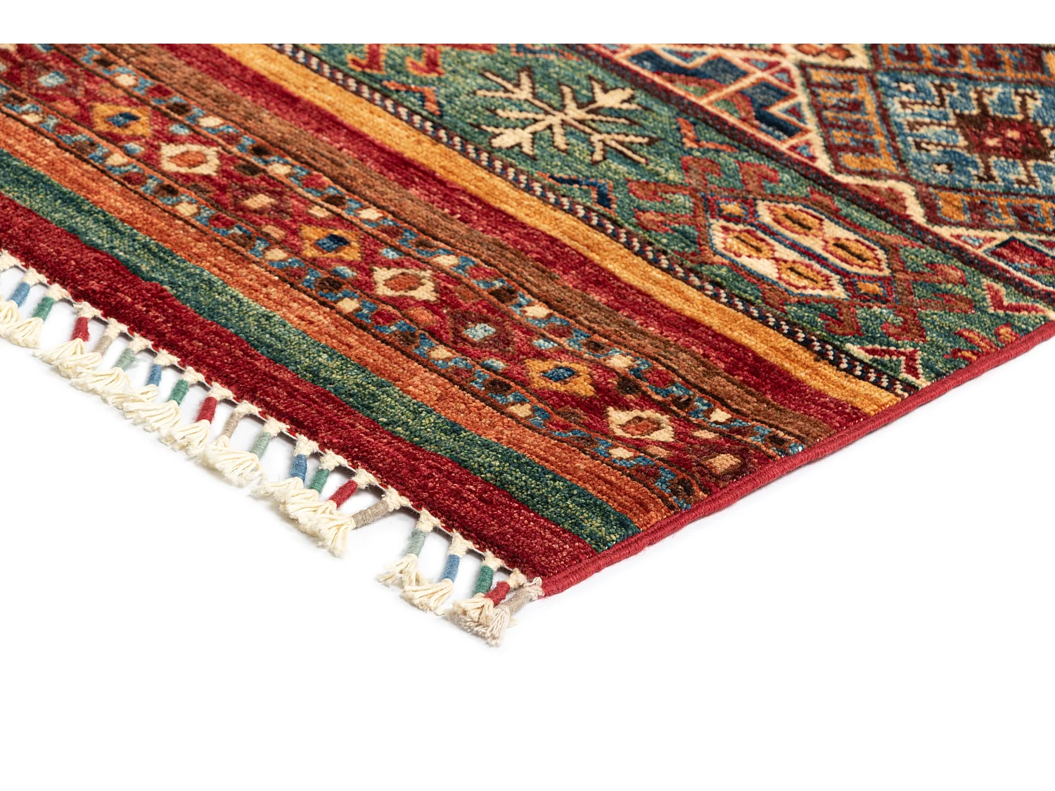 Tapis de laine 202x308 rouge Torkman