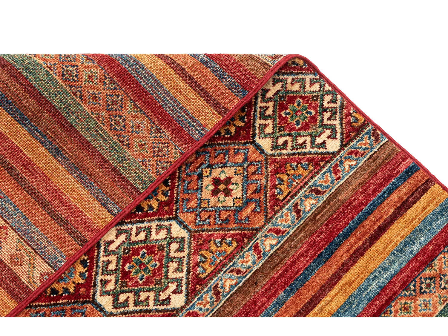 Tapis de laine 202x308 rouge Torkman