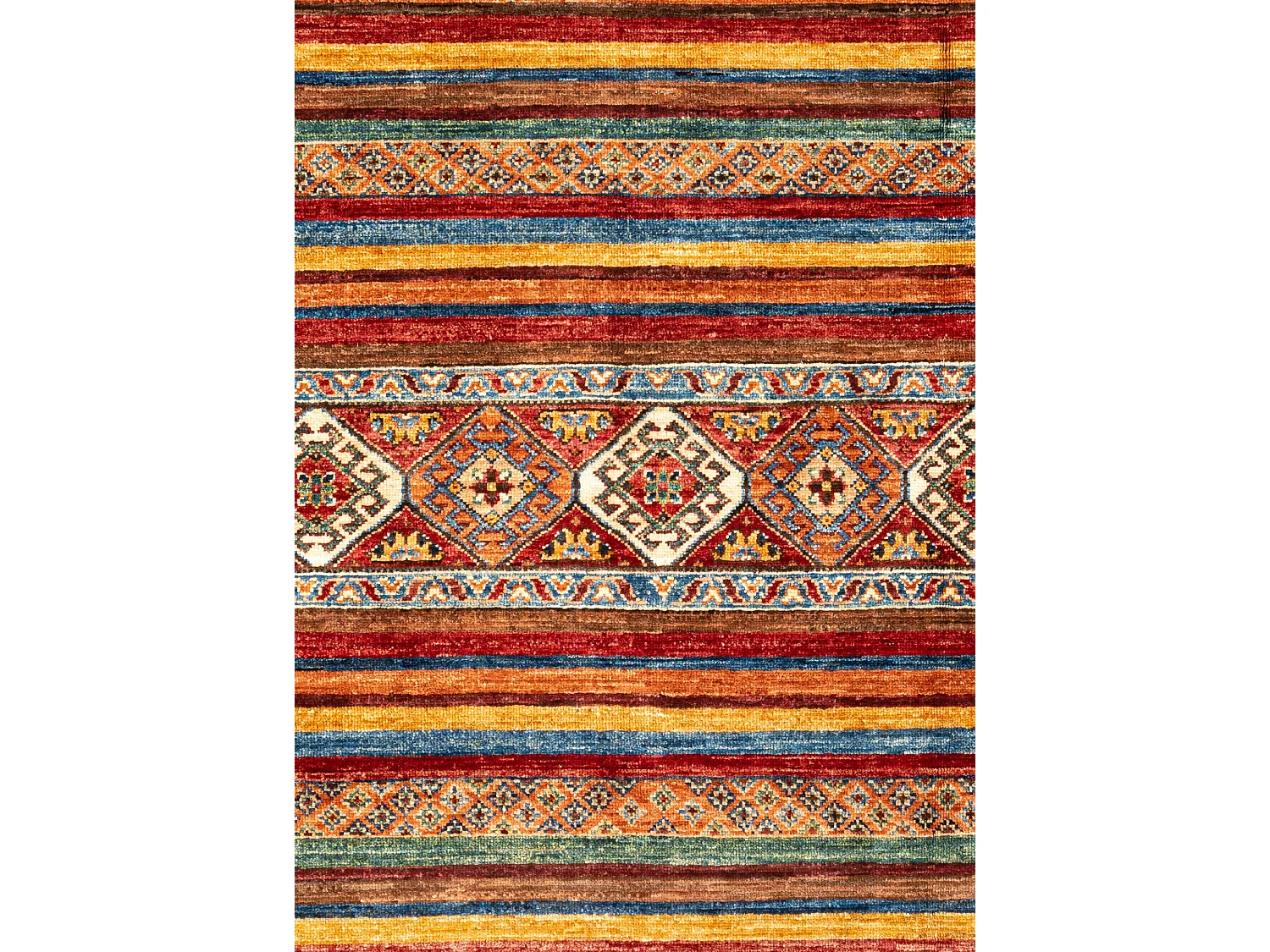 Tapis de laine 202x308 rouge Torkman