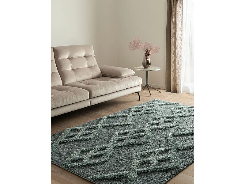 Tapis shaggy 125x185 Bleu Thun Tribus