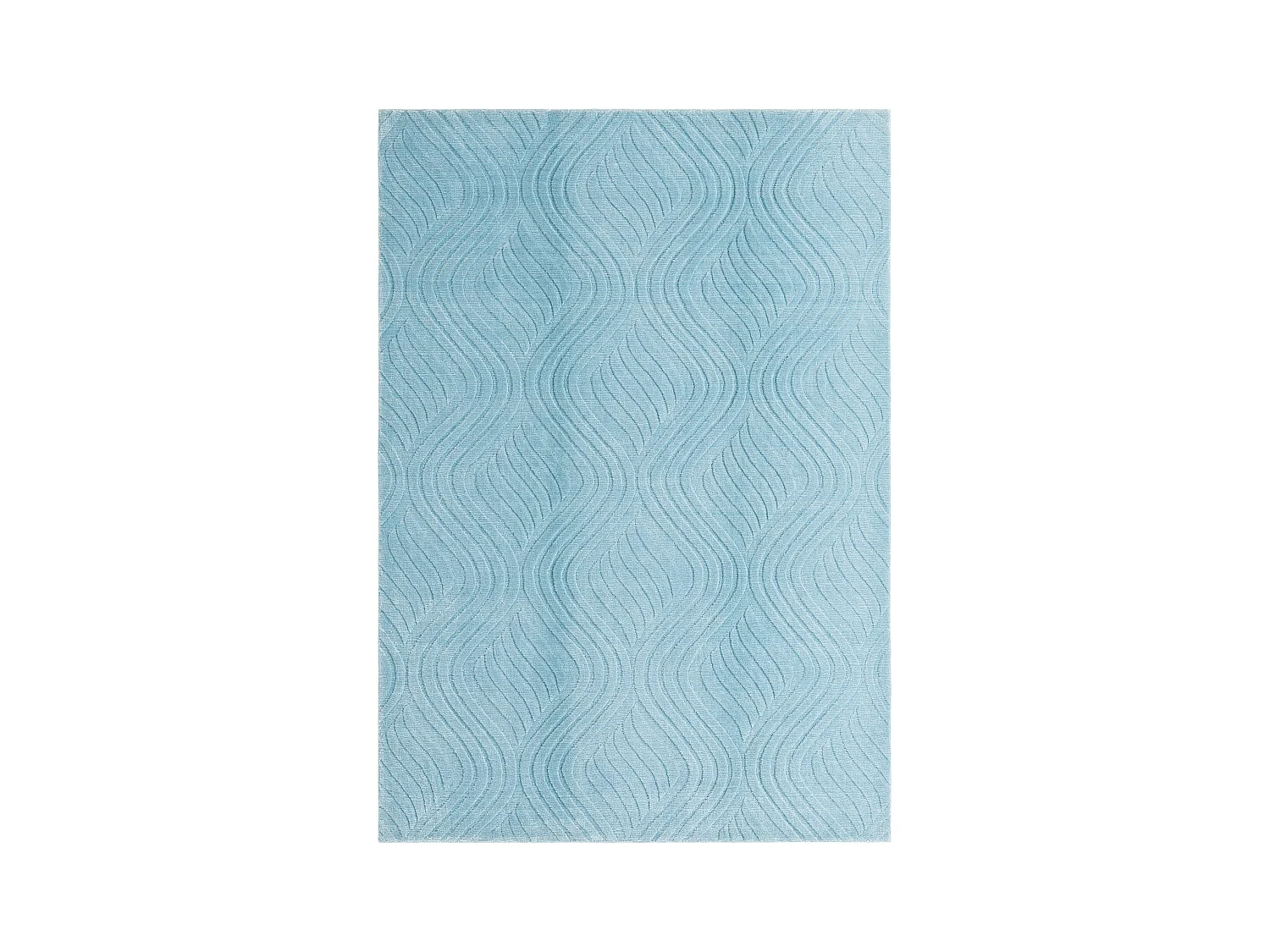 Tapis de laine 160x231 Bleu Darya