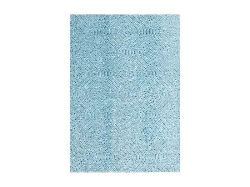 Tapis de laine 160x231 Bleu Darya
