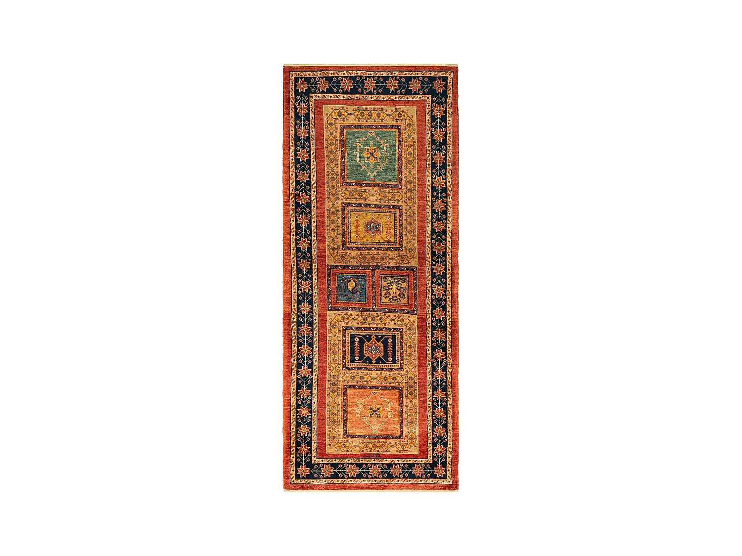 Tapis de couloir en laine 88x221 rouge Kashkuli