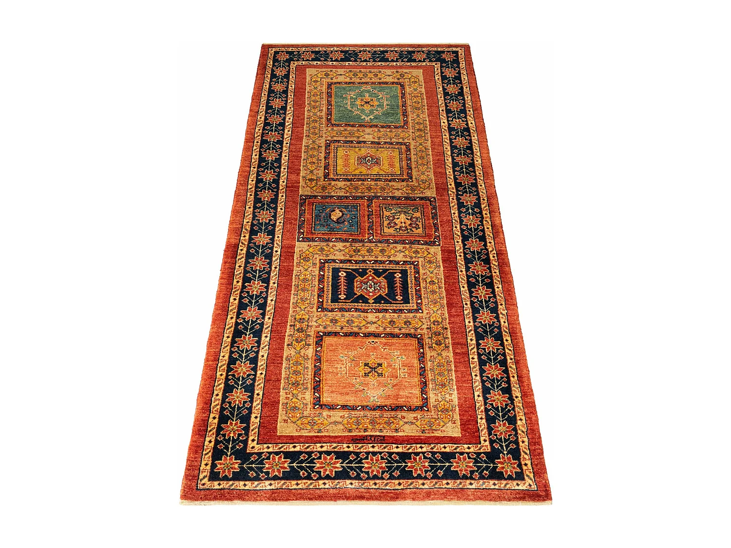 Tapis de couloir en laine 88x221 rouge Kashkuli
