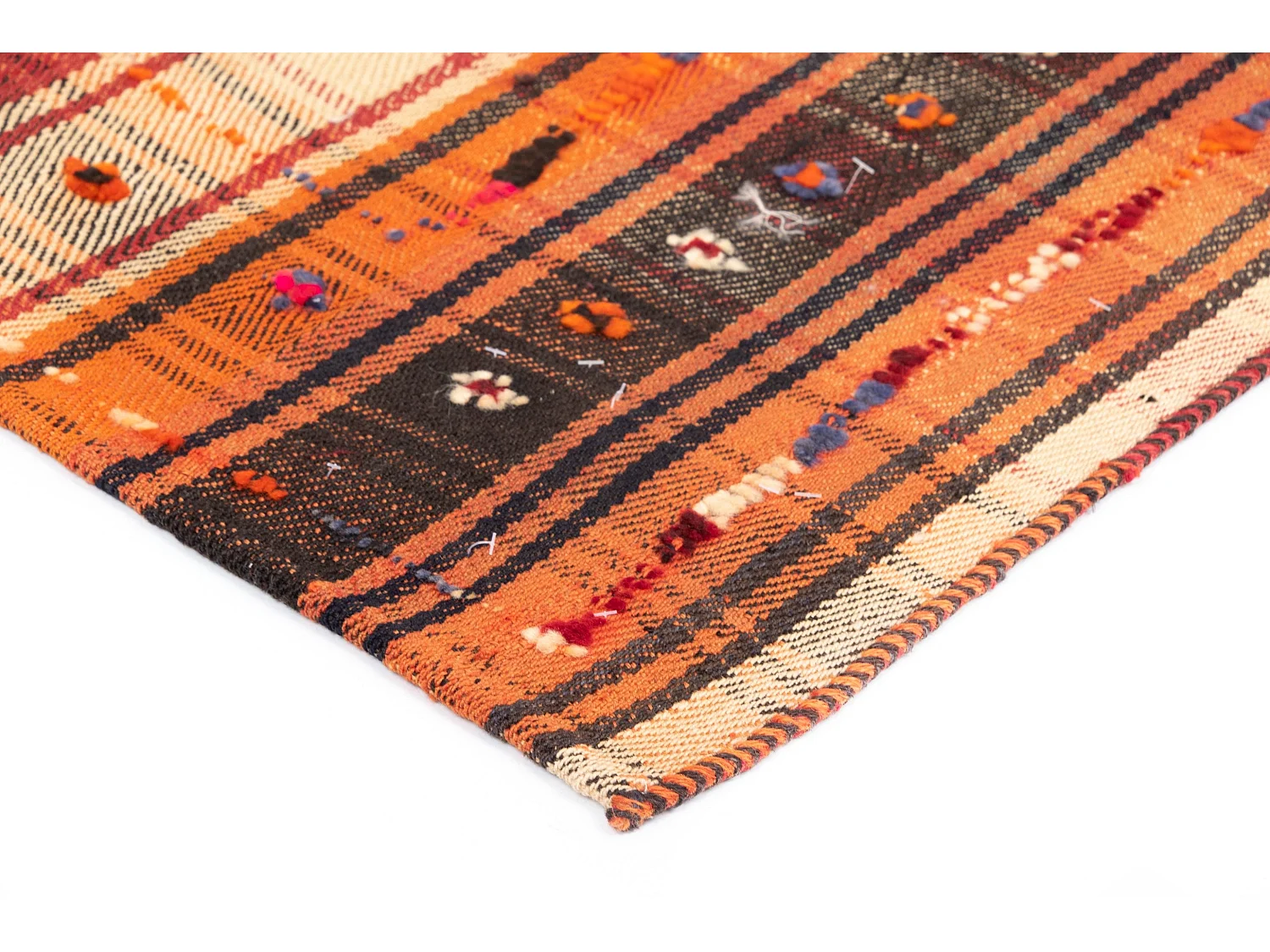 Tapis de laine 150x214 rouge Jajim