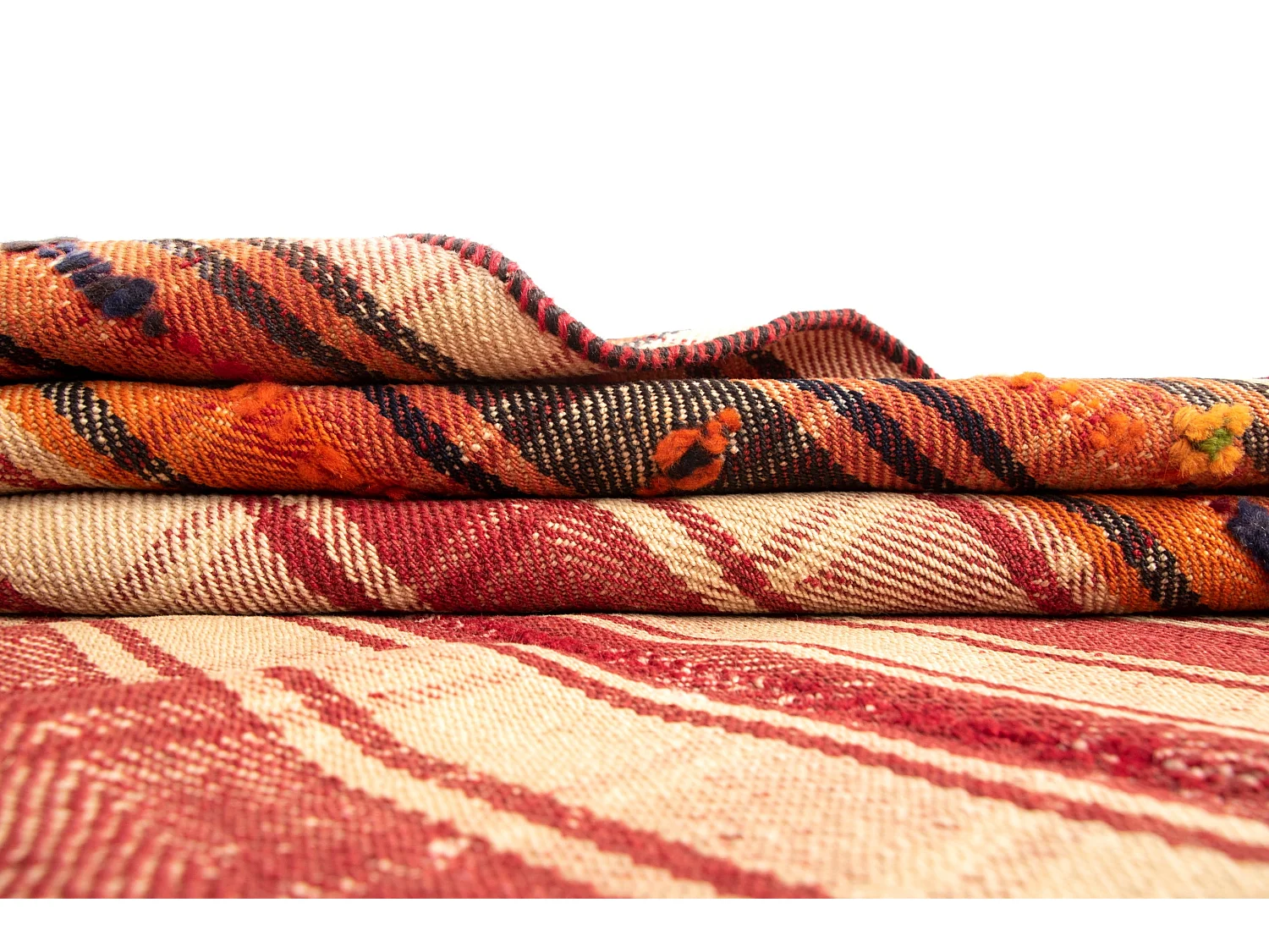 Tapis de laine 150x214 rouge Jajim