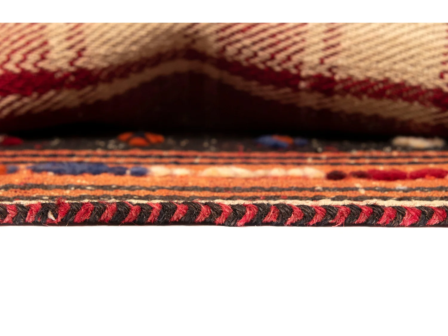 Tapis de laine 150x214 rouge Jajim