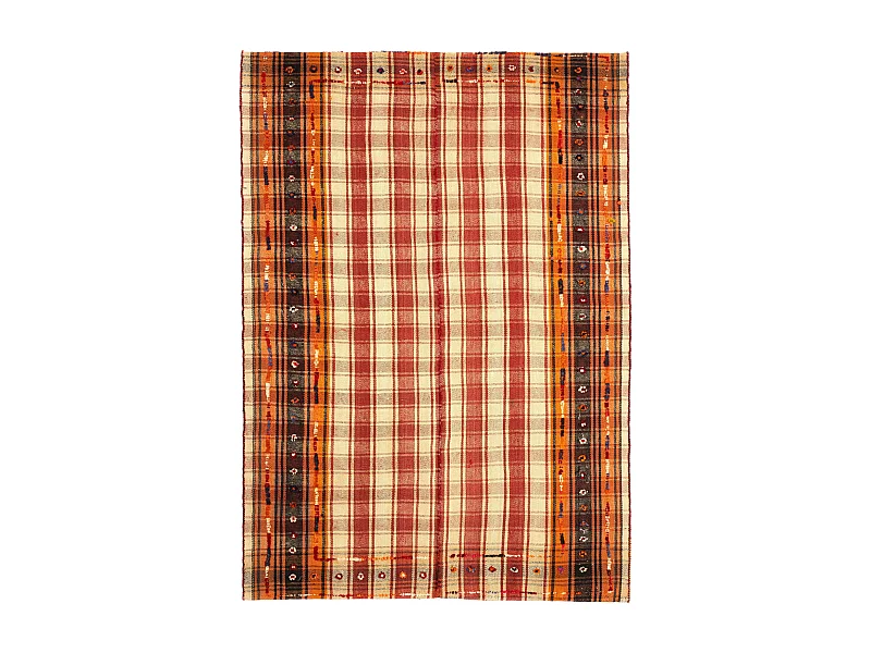 Tapis de laine 150x214 rouge Jajim