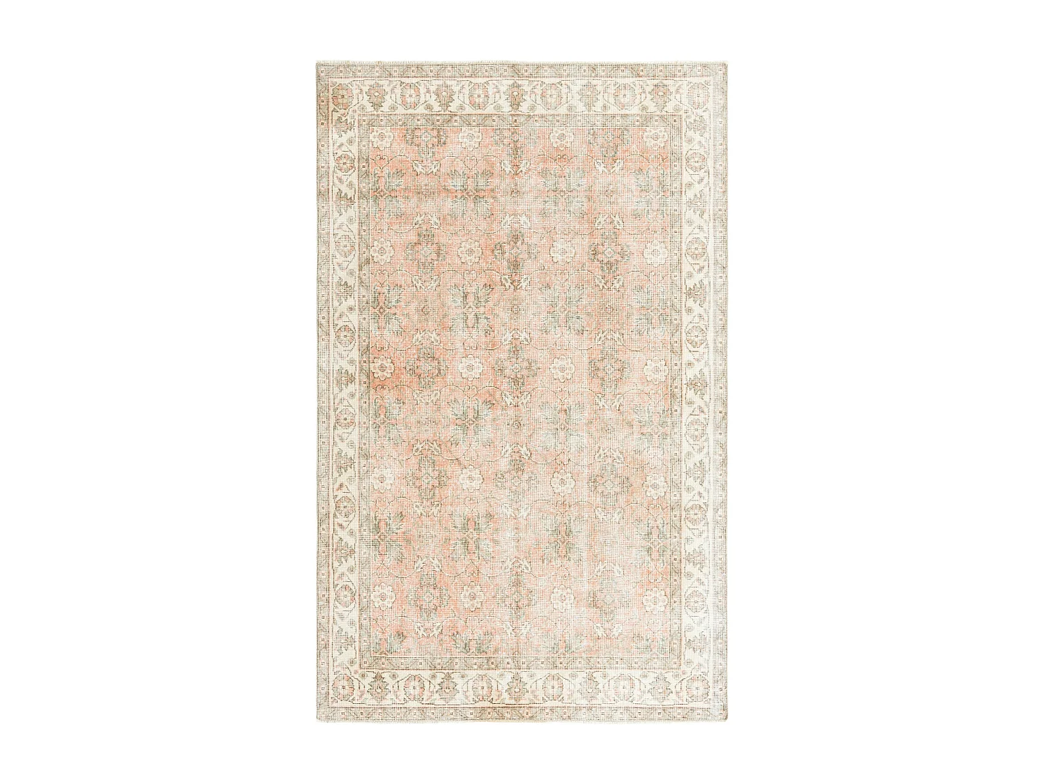 Tappeto in lana 163x269 rosa Ultra Vintage