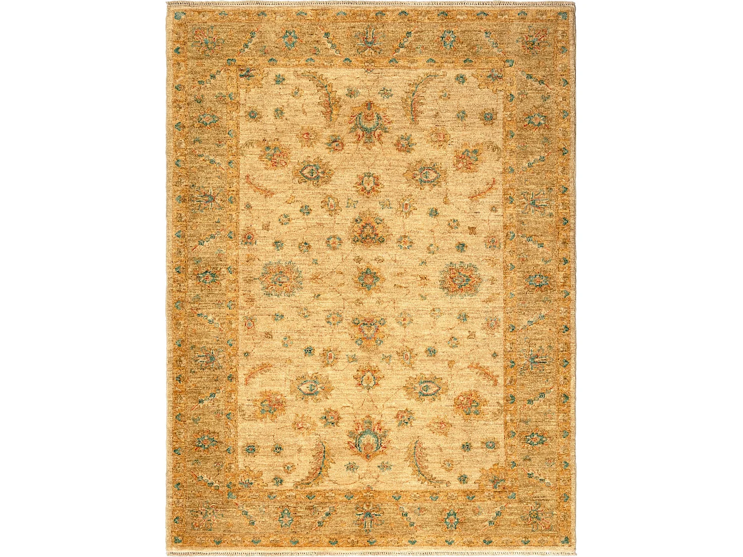 Wollteppich 125x168 Beige Ziegler