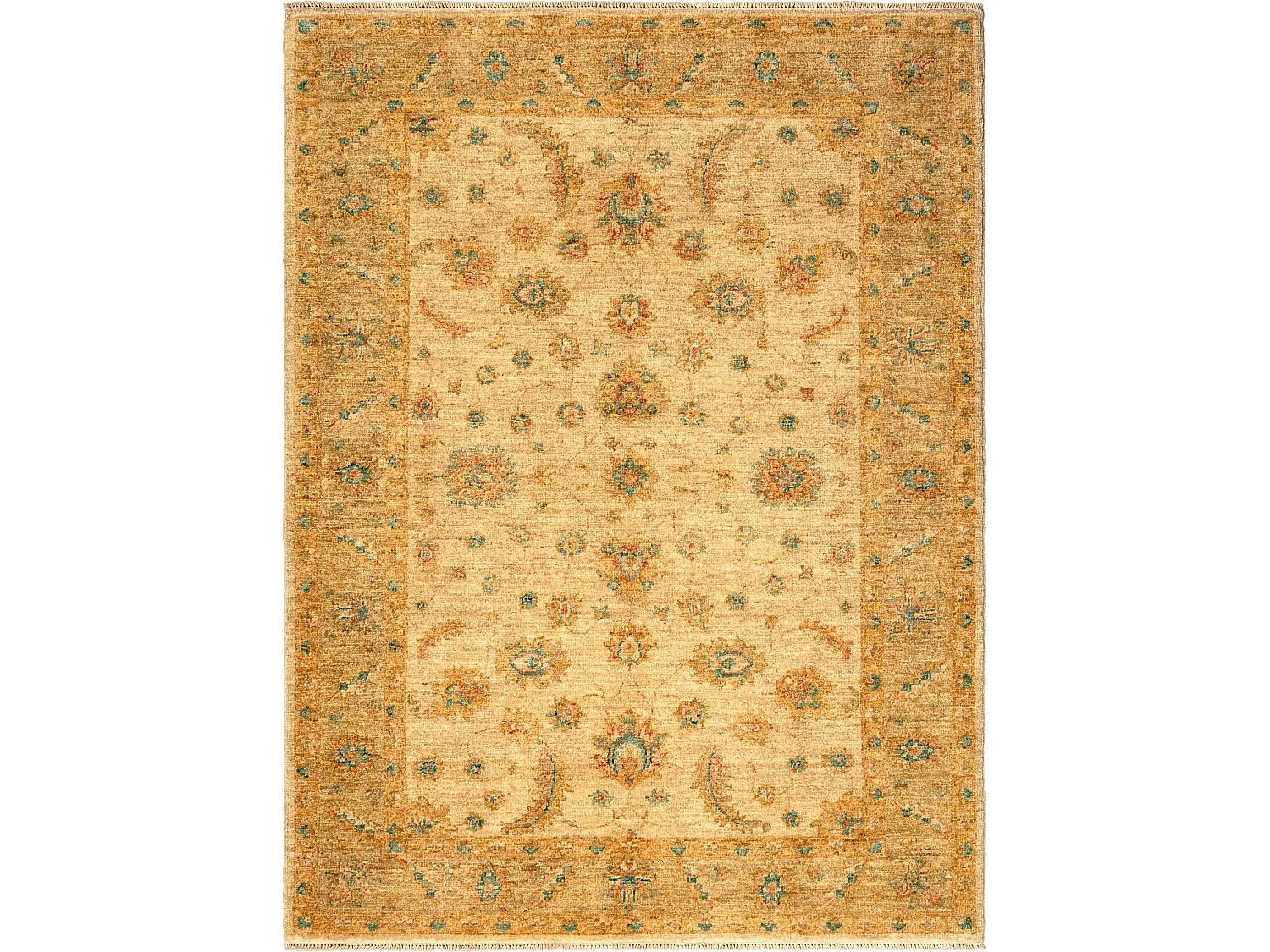Wollteppich 125x168 Beige Ziegler
