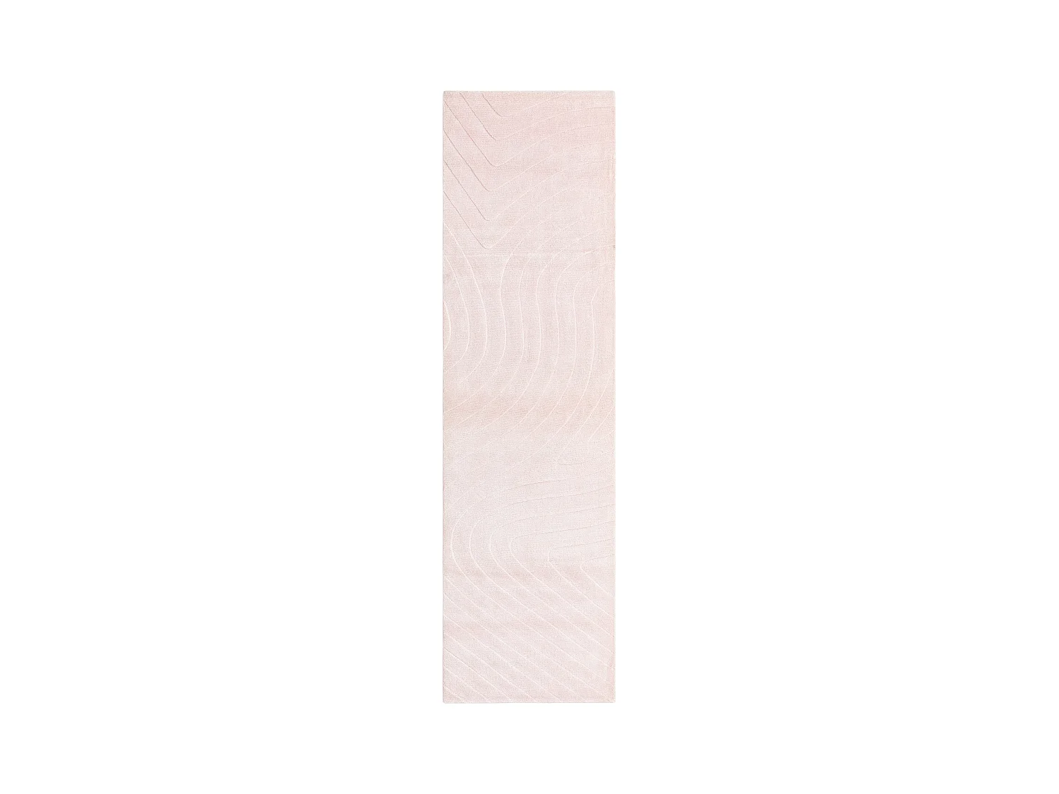 Läufer-Wollteppich 84x300 Rosa Darya