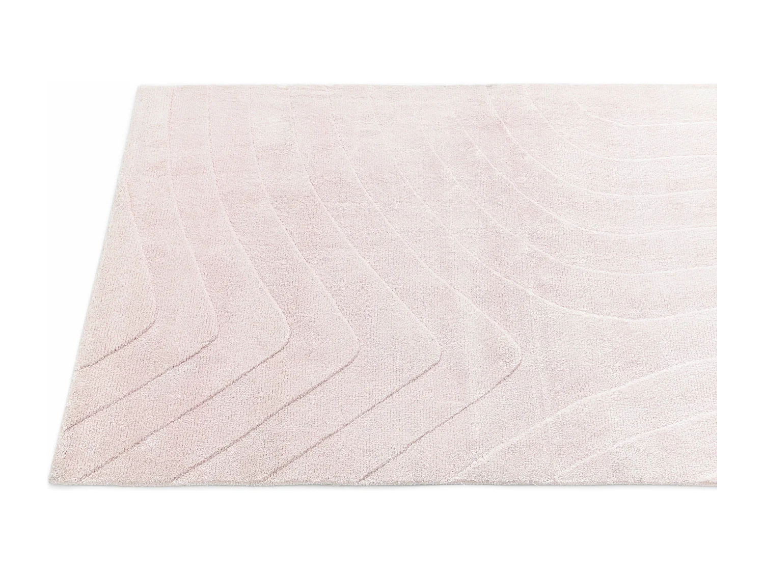 Tapis de couloir en laine 84x300 rose Darya