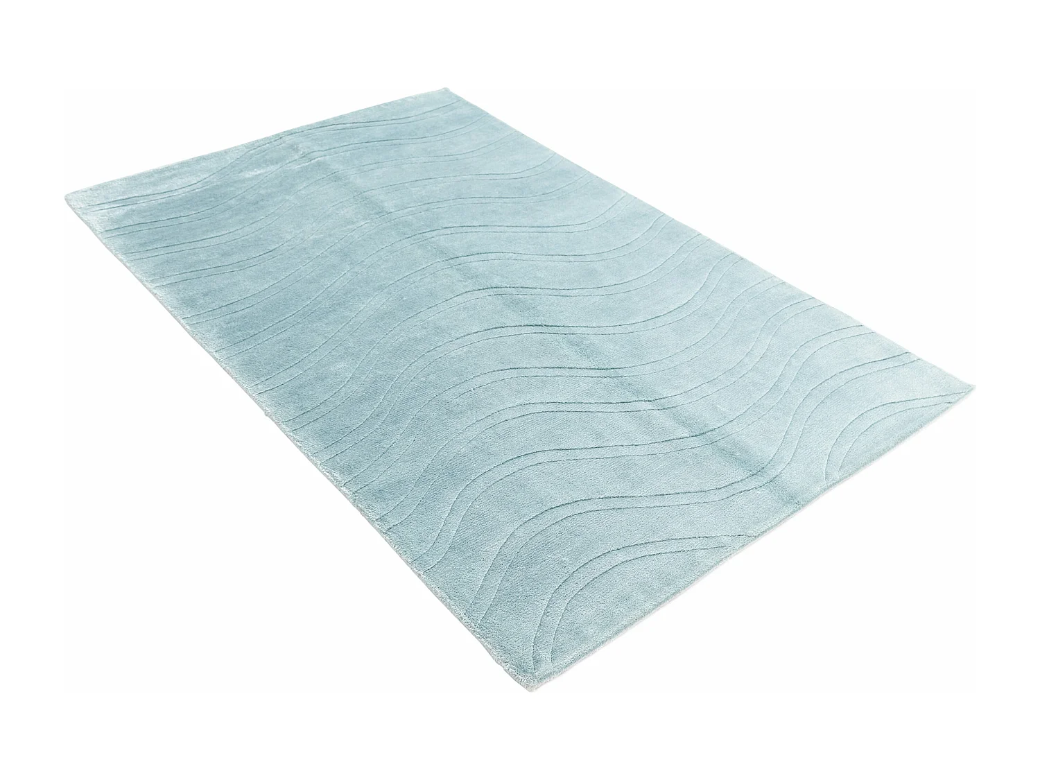 Wollteppich 117x183 Blau Darya