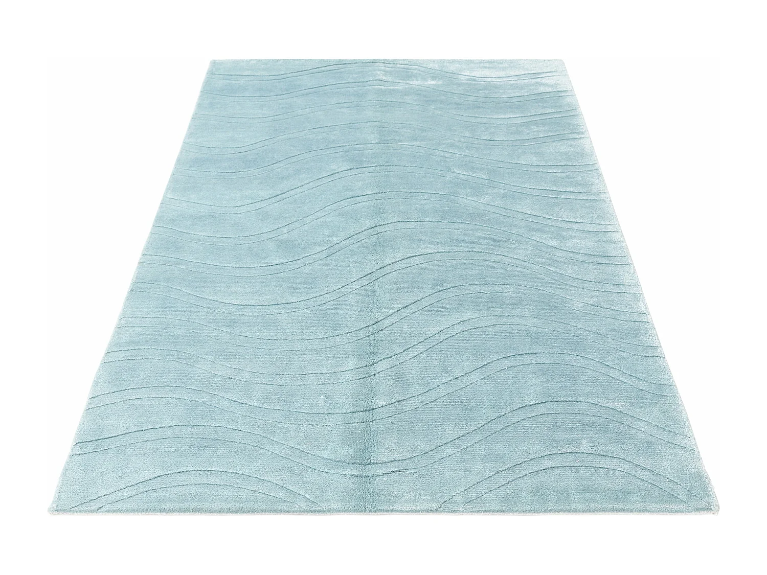 Tapis de laine 117x183 Bleu Darya