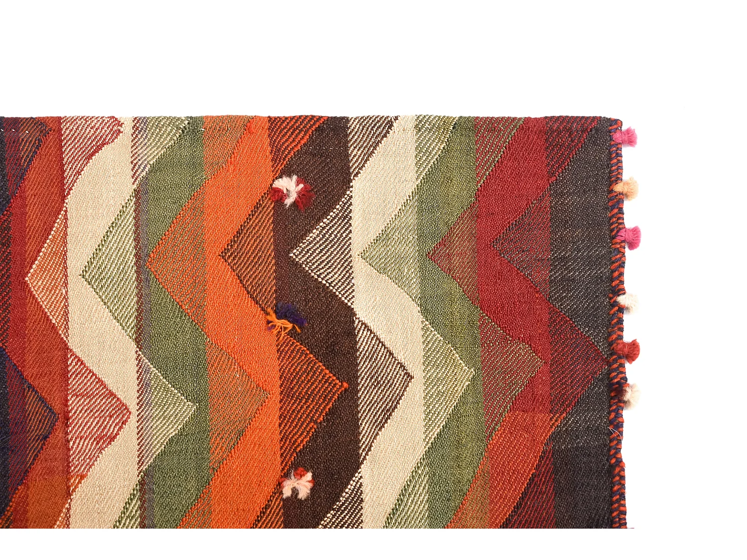 Wollteppich 141x271 Orange Jajim